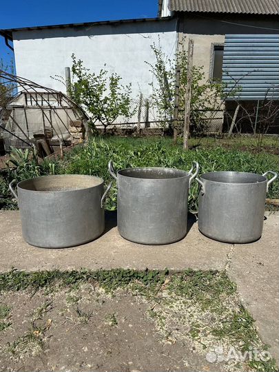 Алюминиевые кастрюли, бидоны