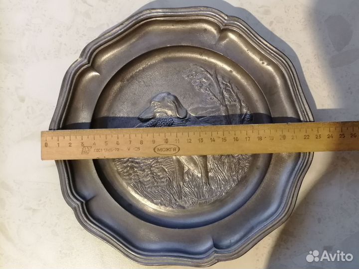 Оловянная тарелка