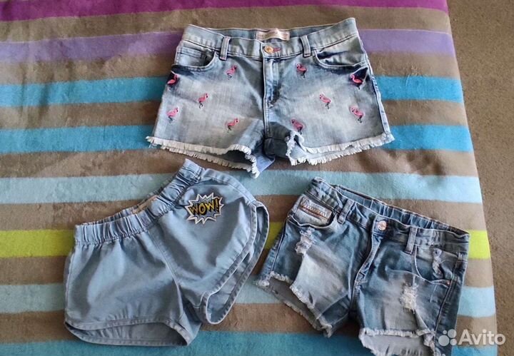 Шорты для девочек 8-12 лет