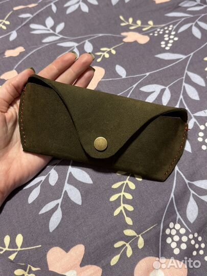 Чехол для очков кожаный