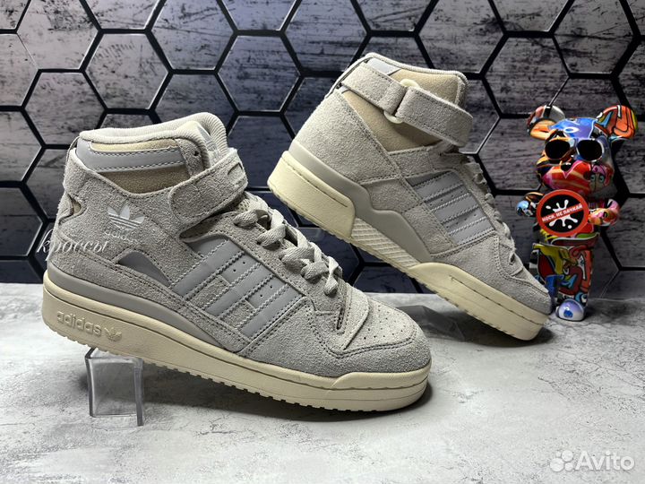 Кроссовки Adidas Forum 84 Mid серые