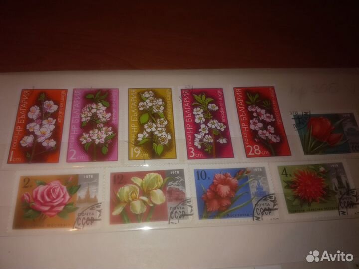 Марки,Цветы и растения