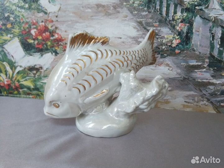 Карась, карп, золотая рыбка Дулево 1954-55 год