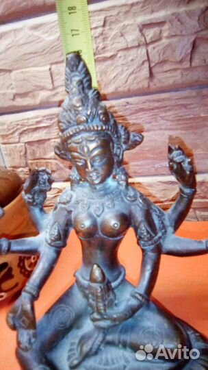 Бронзовая статуэтка Богиня Праджняпарамита