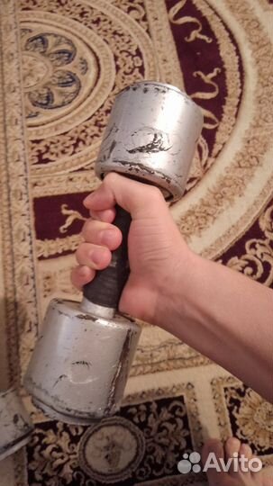 Гантели 4.5 кг металл