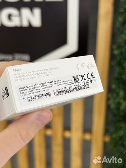 Оригинал Блок Type - C 20W/ Быстрая зарядка iPhone