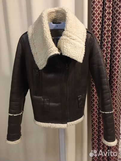 Дубленка авиатор женская