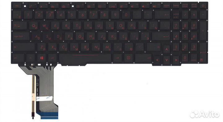 Клавиатура asus ROG GL553VE-FY320T с красной подсв