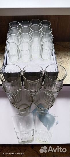 Стопки и стаканы гранёные СССР