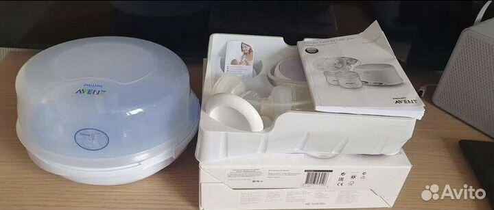 Молокоотсос avent электрический и стерилизатор