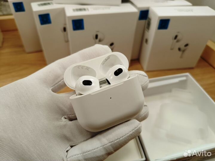 Наушники Airpods 3 premium чип айроха+чехол