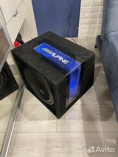 Сабвуфер и усилитель Alpine 1244BR kicx4.65