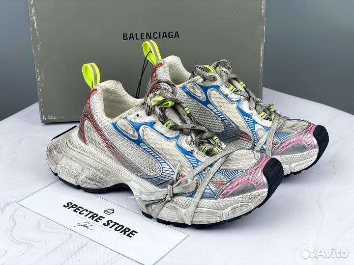 Кроссовки Balenciaga 3XL White Blue Red