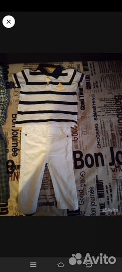 Летний костюм на мальчика 86