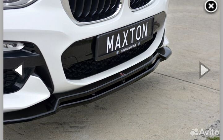 Сплитер накладка BMW X3 G01 Maxton Design