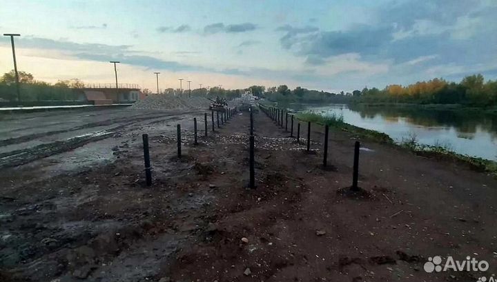 Закручивание винтовых свай