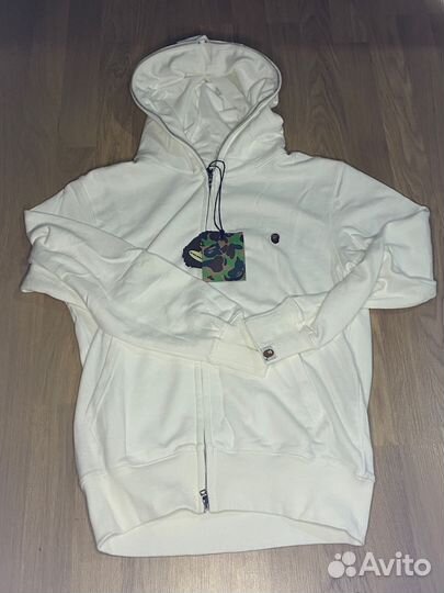 Зип Худи Bape белая
