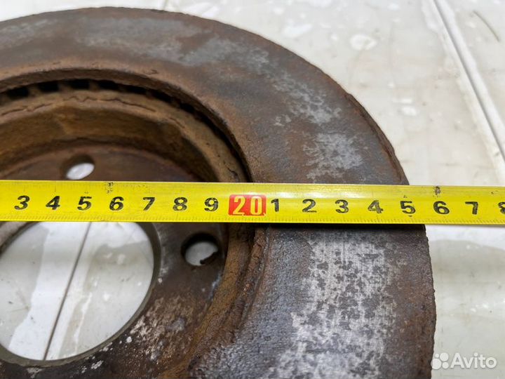 Диск тормозной передний Audi 90 B3 NG 1989