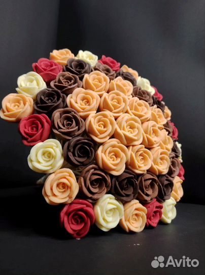 Шоколадные Розы - 51 шт в Букете