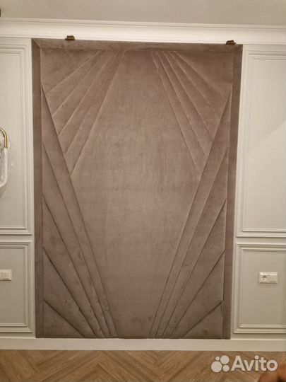 Мягкие стеновые панели и кровать