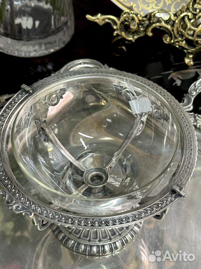 Вазочка серебрение со вставкой