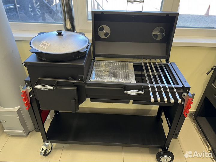 Печь под казан с дверцей под казан 6 литров