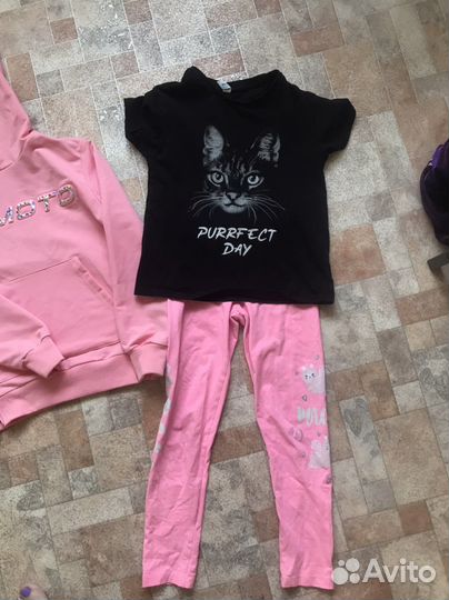Вещи пакетом на девочку 122-128