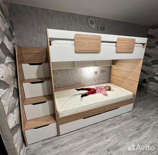 Кровать 2-х ярусная Мозаика (правая/левая)