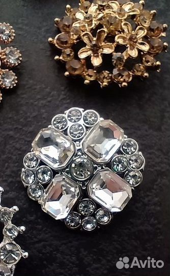 Пуговицы со стразами