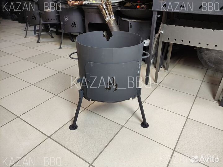 Печь (подставка) с дверкой для казана 8 - 10 л