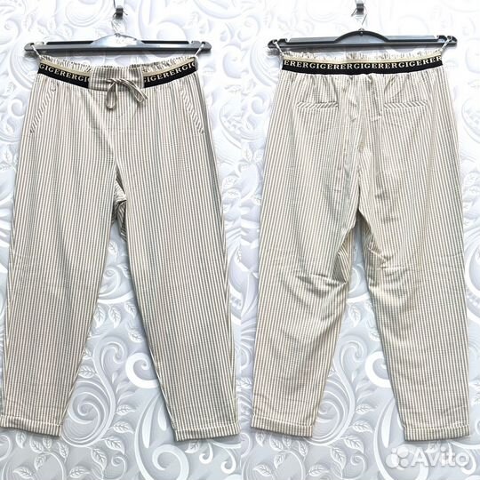 Брюки чинос лето в полосочку р.56/58/60/62