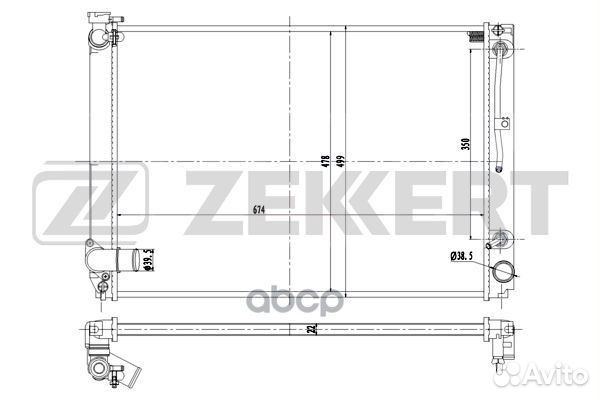 Радиатор охл. дв. Lexus RX 350 (U30) 06- mk-154