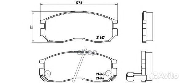 Колодки тормозные дисковые перед P54014 Brembo