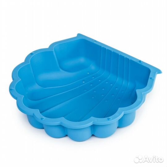 Песочница с тентом Ракушка голубой