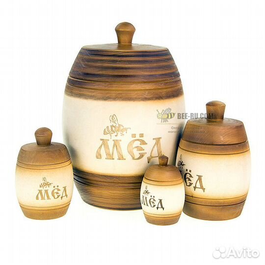 Бочонок для меда Царский 1,5 кг