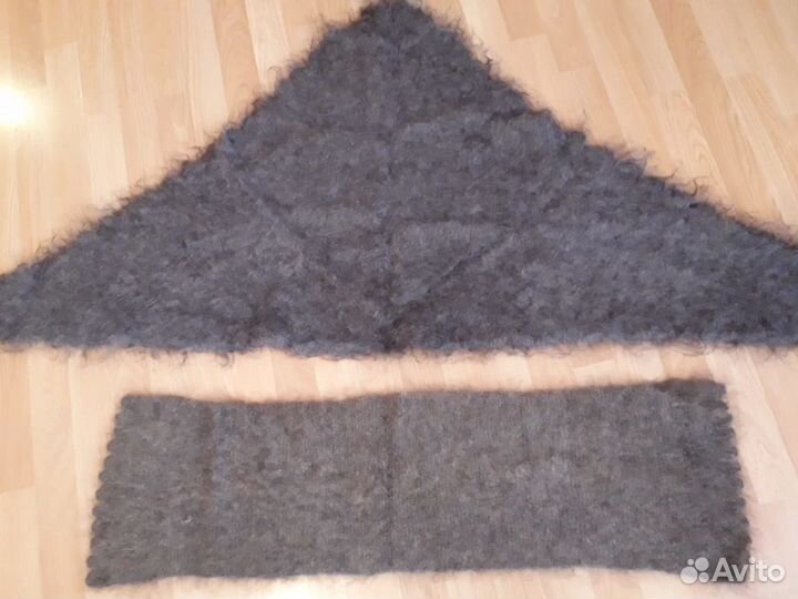 Шарф и касынка пуховые новые