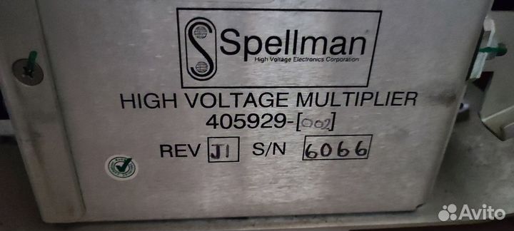 Spellman hv chassis assy x 3406