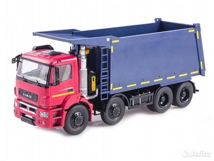 Камаз-65801-T5 самосвал красный С синим 1:43