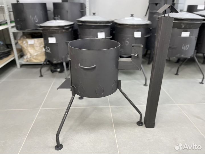 Печь (очаг) с трубой для казана 6-8 литров