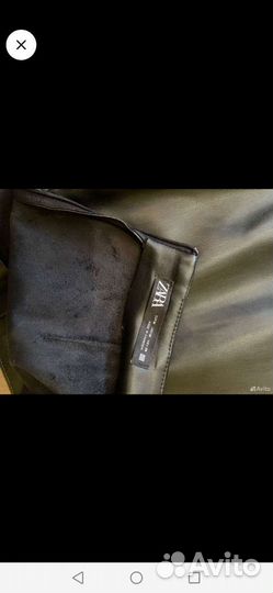 Новые кожаные юбка шорты Zara,М, 44 - 46