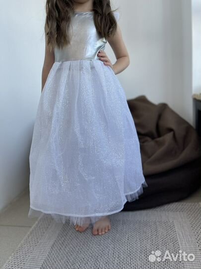 Платье снежинка 104-110