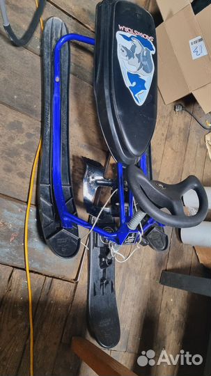 Снегокат Snowstorm Pro Медведь синий