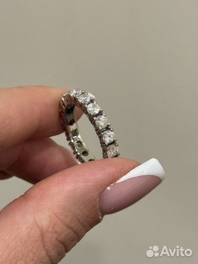 Золотое кольцо- дорожка с бриллиантами 2.4ct