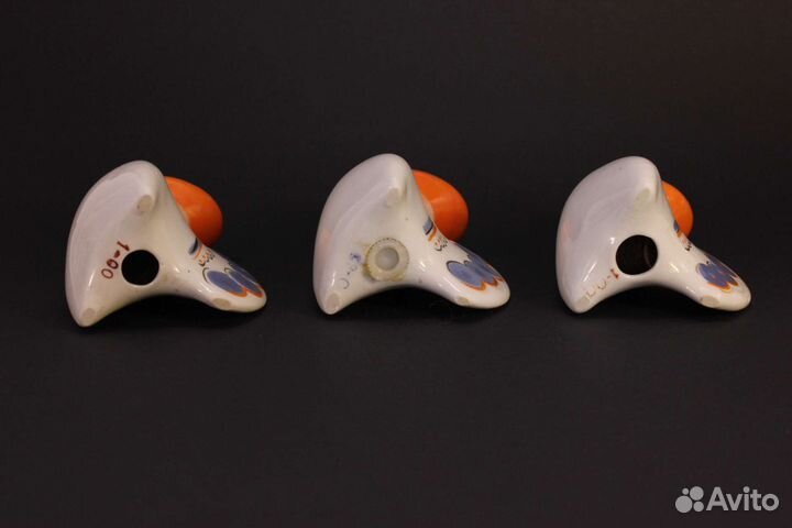 Фарфоровые солонки петушок,петух. Зхк.Каталог.Ссср