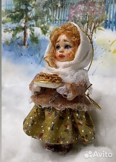 Ватная ретро игрушка