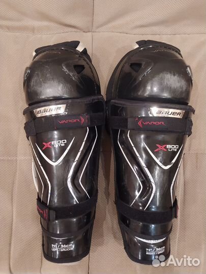 Щитки хоккейные bauer vapor x800 lite sr (14/36см)