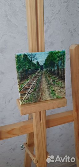 Картина акрилом на холсте 