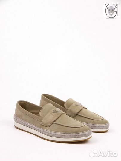 Prada Оригинал лоферы замшевые мужские