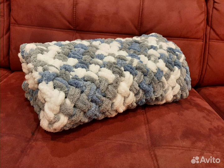 Плед детский из пряжи Alize Puffy