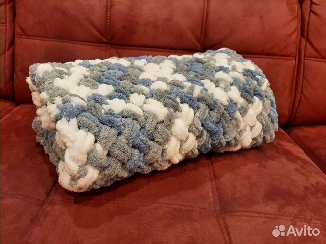 Плед детский из пряжи Alize Puffy